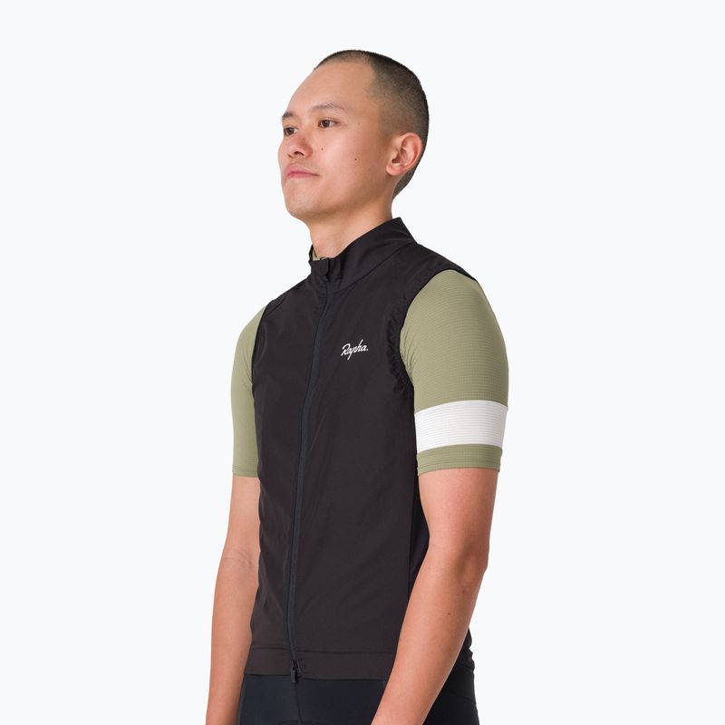Men's cycling vest Rapha Core Gilet black/white 2