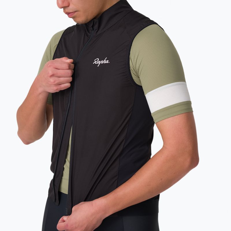 Men's cycling vest Rapha Core Gilet black/white 3