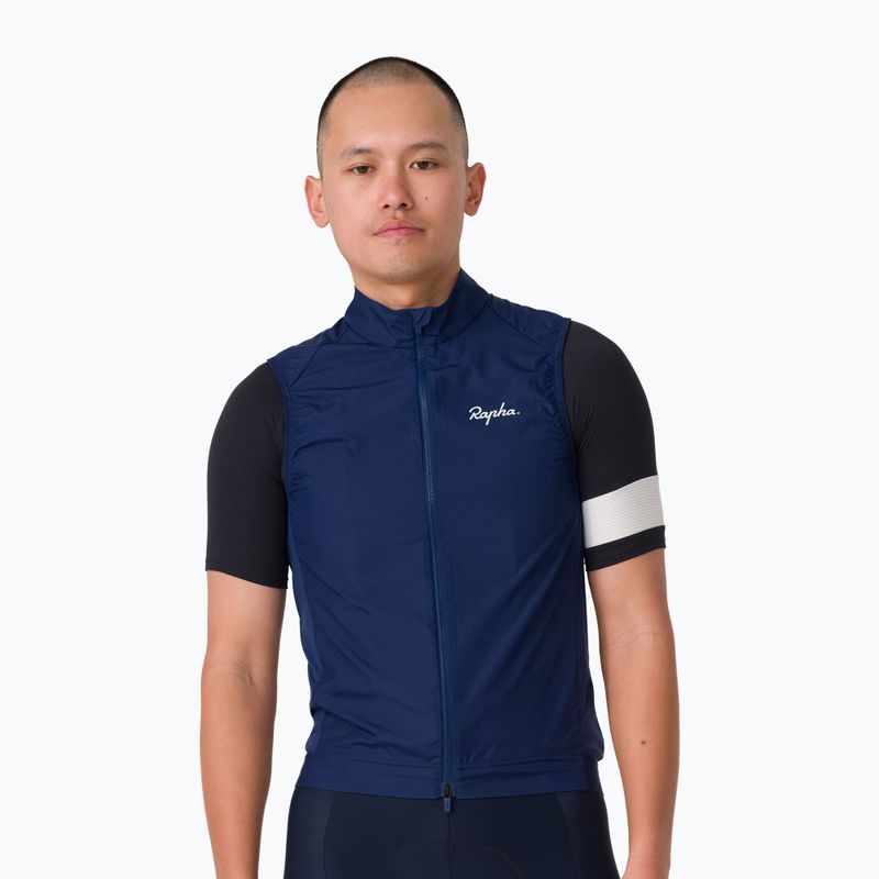 Men's cycling vest Rapha Core Gilet Navy/White