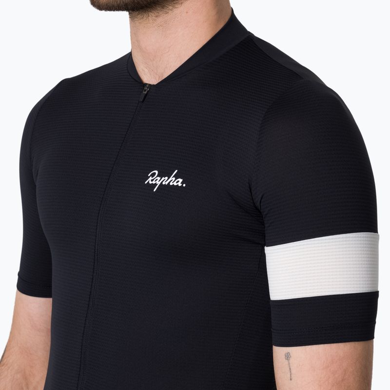 Men's cycling shirt Rapha Core Lightweight Jersey black/white 3