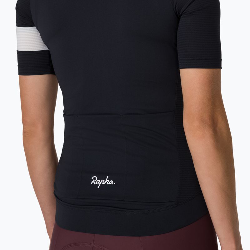 Women's cycling shirt Rapha Core Lightweight Jersey black/white 3