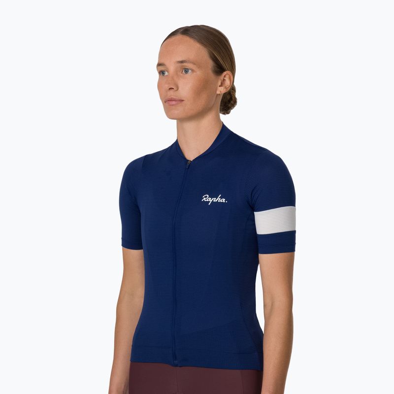 Women's cycling shirt Rapha Core Lightweight Jersey navy/white 2