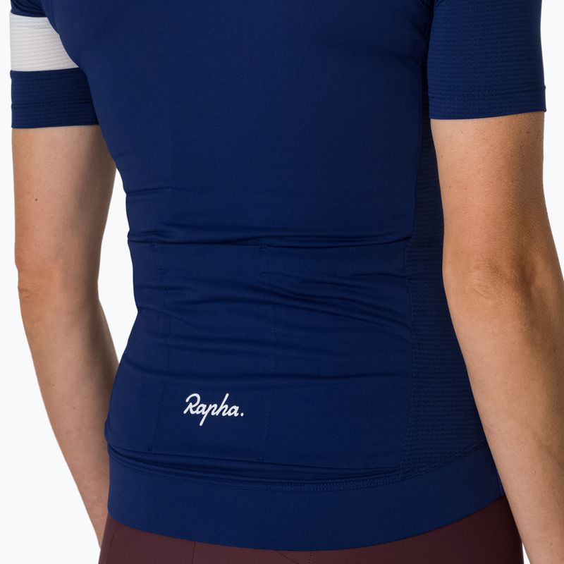 Women's cycling shirt Rapha Core Lightweight Jersey navy/white 4