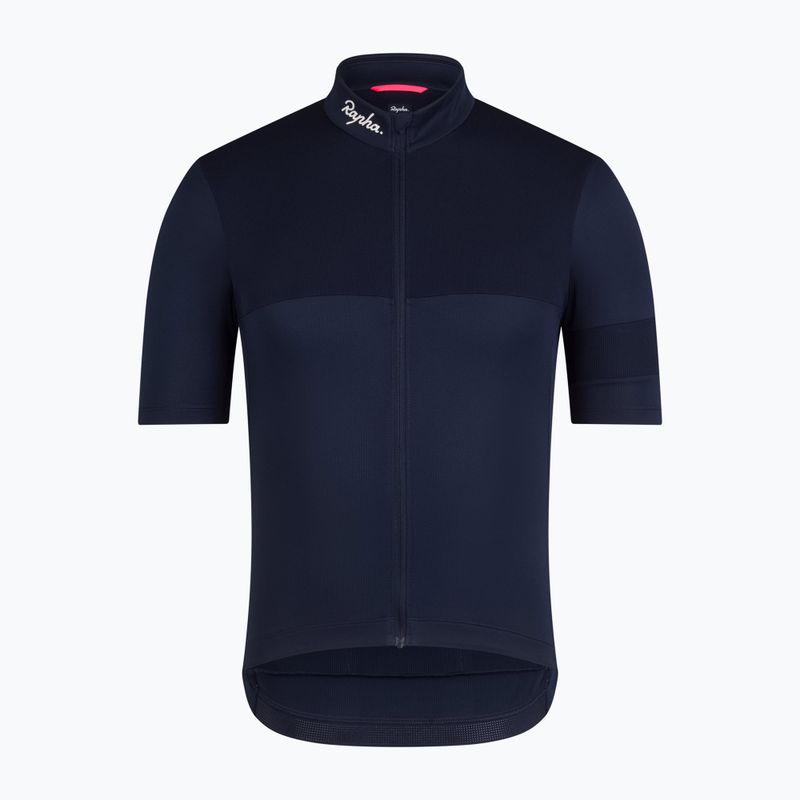 Men's cycling shirt Rapha Brevet Element Jersey dark navy/white 5