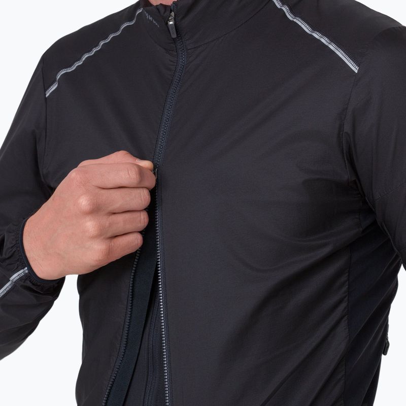 Men's cycling jacket Rapha Brevet Element Wind Jacket black/grey 3