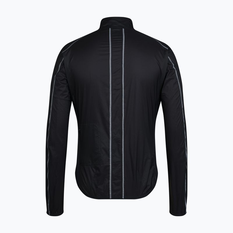 Men's cycling jacket Rapha Brevet Element Wind Jacket black/grey 6