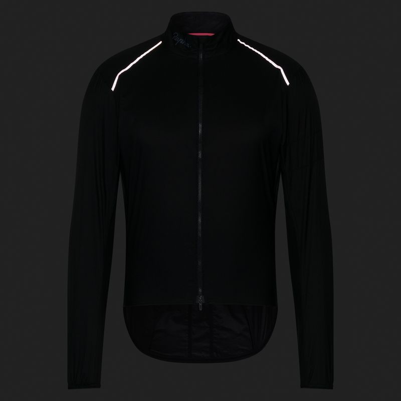 Men's cycling jacket Rapha Brevet Element Wind Jacket black/grey 7