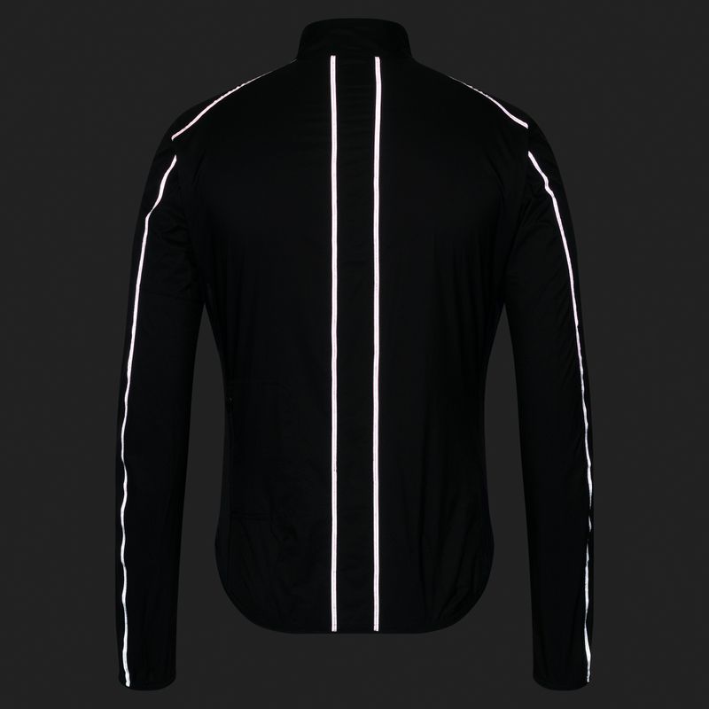 Men's cycling jacket Rapha Brevet Element Wind Jacket black/grey 8