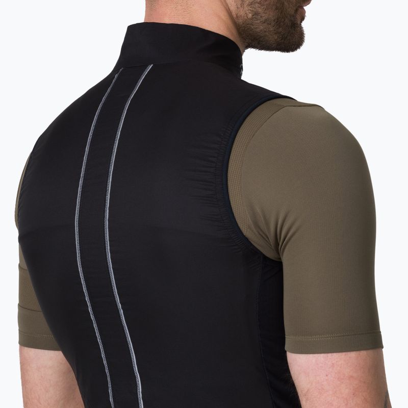 Men's cycling vest Rapha Brevet Element Wind Gilet black/grey 4