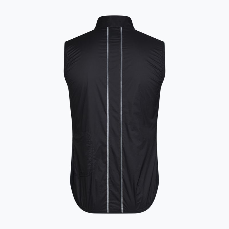 Men's cycling vest Rapha Brevet Element Wind Gilet black/grey 6