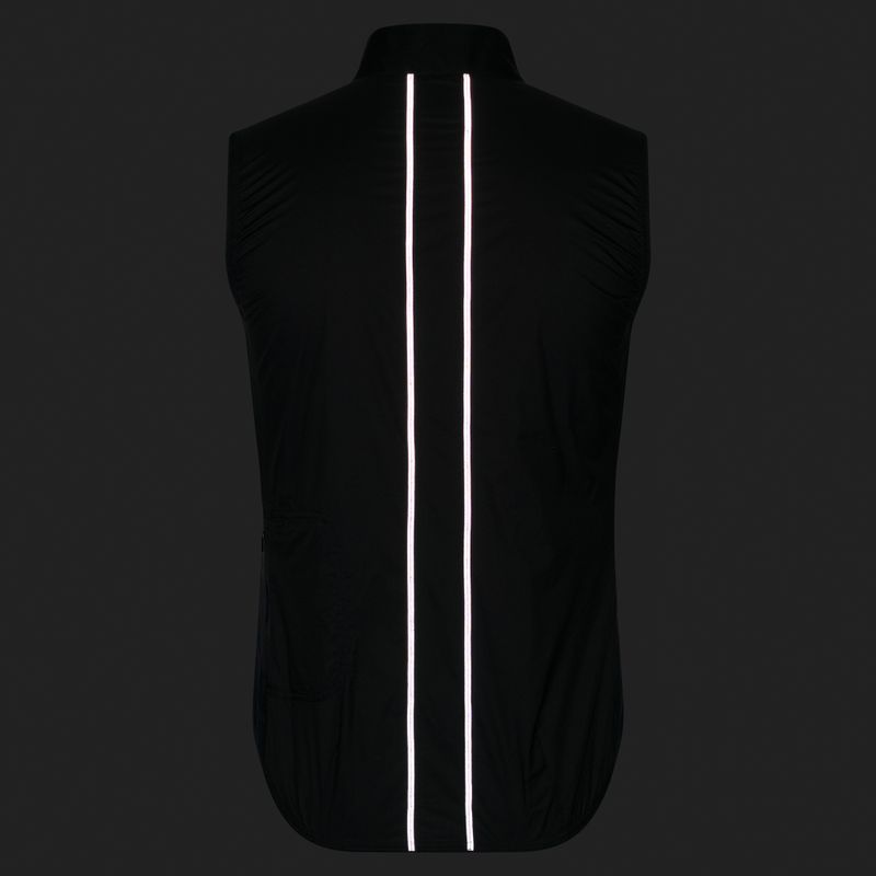 Men's cycling vest Rapha Brevet Element Wind Gilet black/grey 8