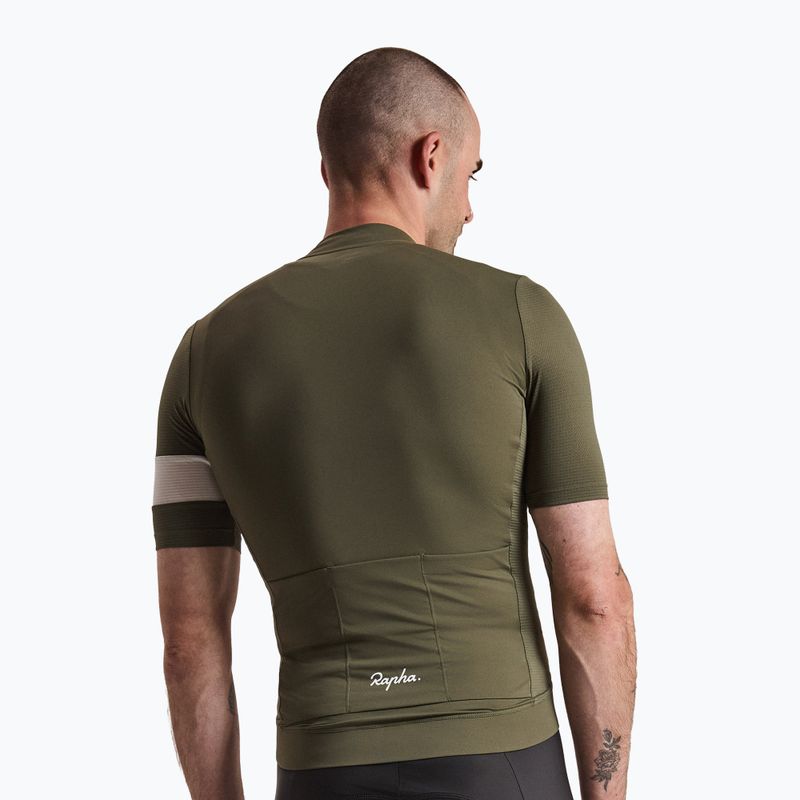 Men's cycling shirt Rapha Core Lightweight Jersey dark green/white 2