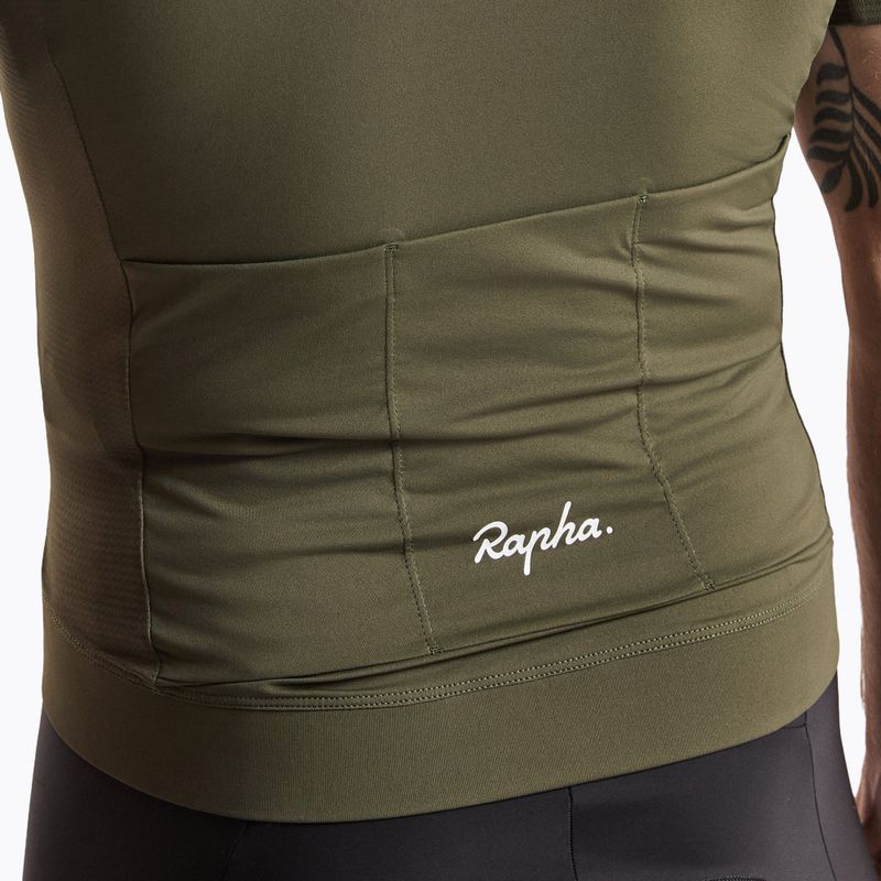 Men's cycling shirt Rapha Core Lightweight Jersey dark green/white 4