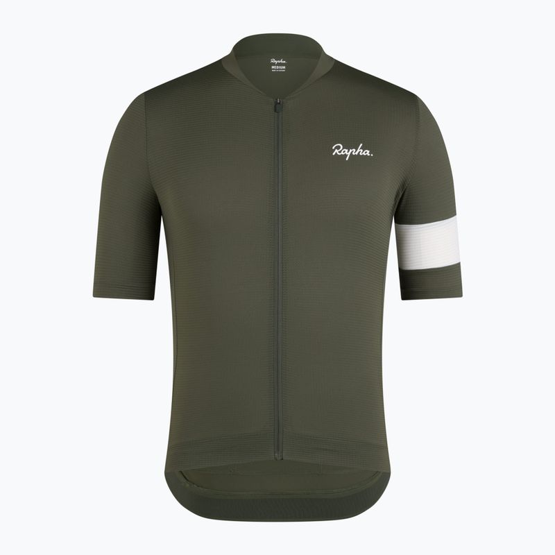 Men's cycling shirt Rapha Core Lightweight Jersey dark green/white 5