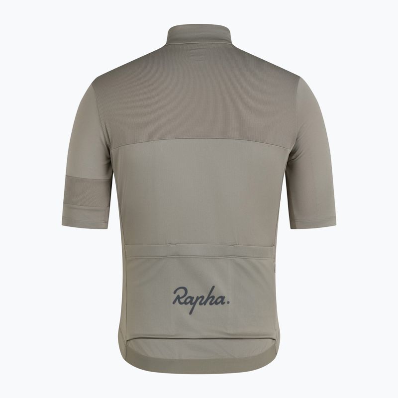 Men's cycling shirt Rapha Brevet Element Jersey khaki/black 4