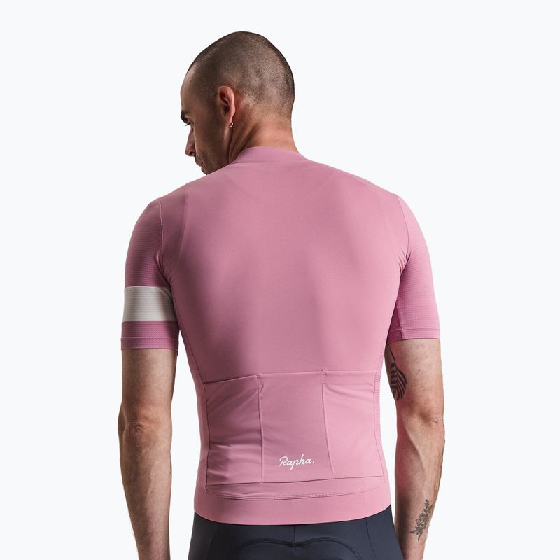 Men's cycling shirt Rapha Core Lightweight Jersey dusty mauve/white 2