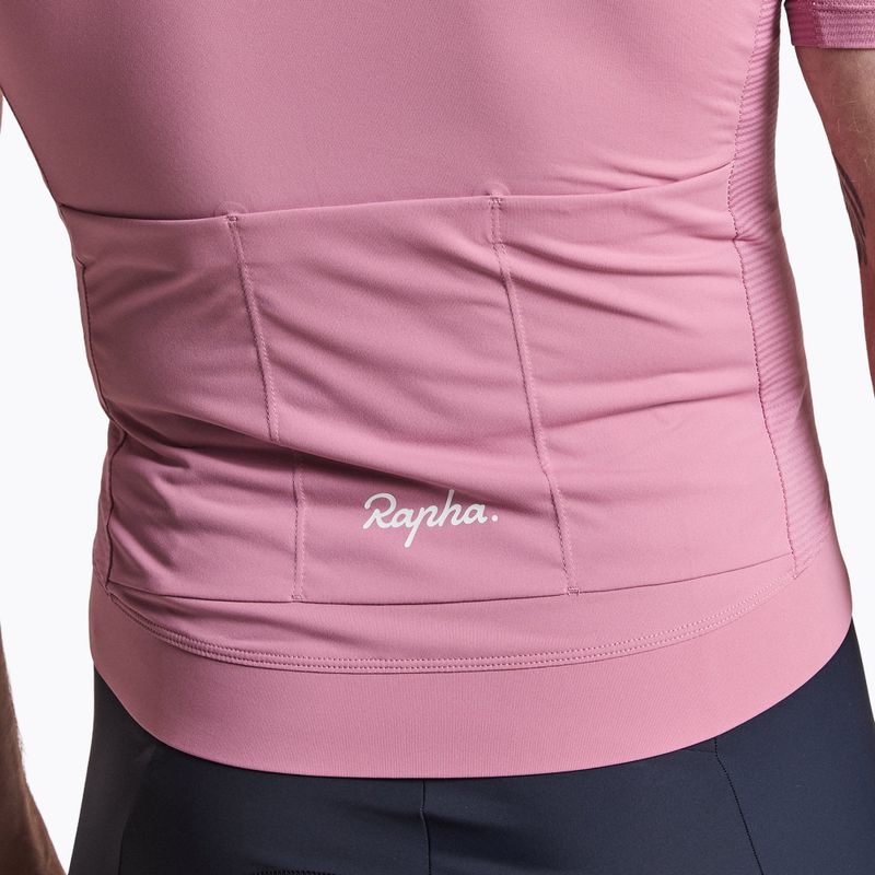 Men's cycling shirt Rapha Core Lightweight Jersey dusty mauve/white 4