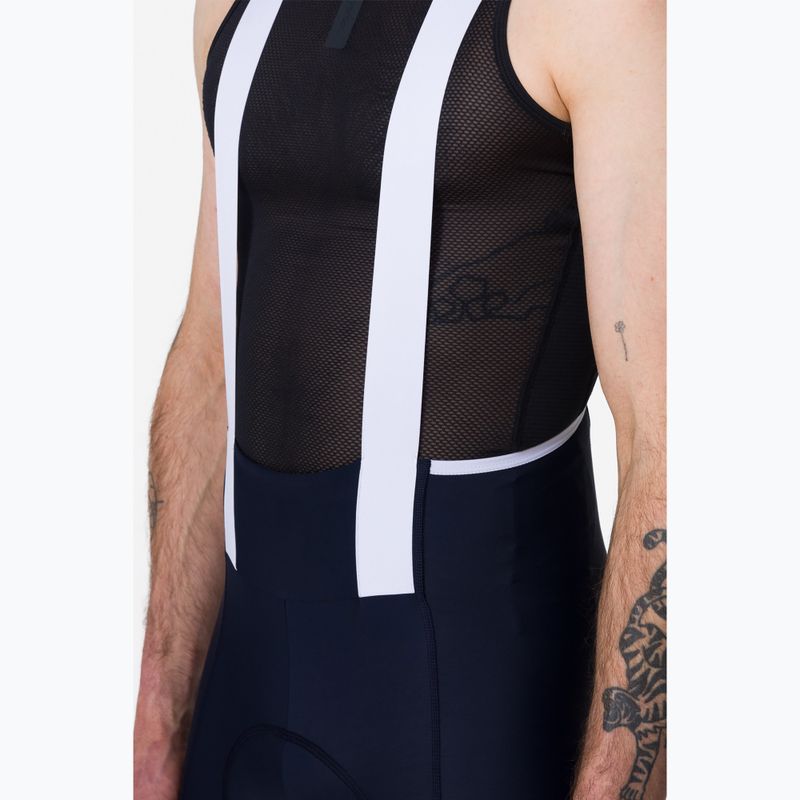 Men's cycling shorts Rapha Brevet Element Cargo Bib Shorts dark navy/white 3