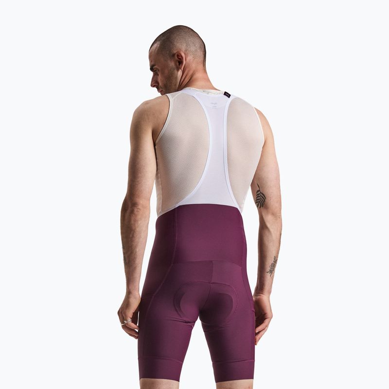 Men's cycling shorts Rapha Brevet Element Cargo Bib Shorts plum/white 2