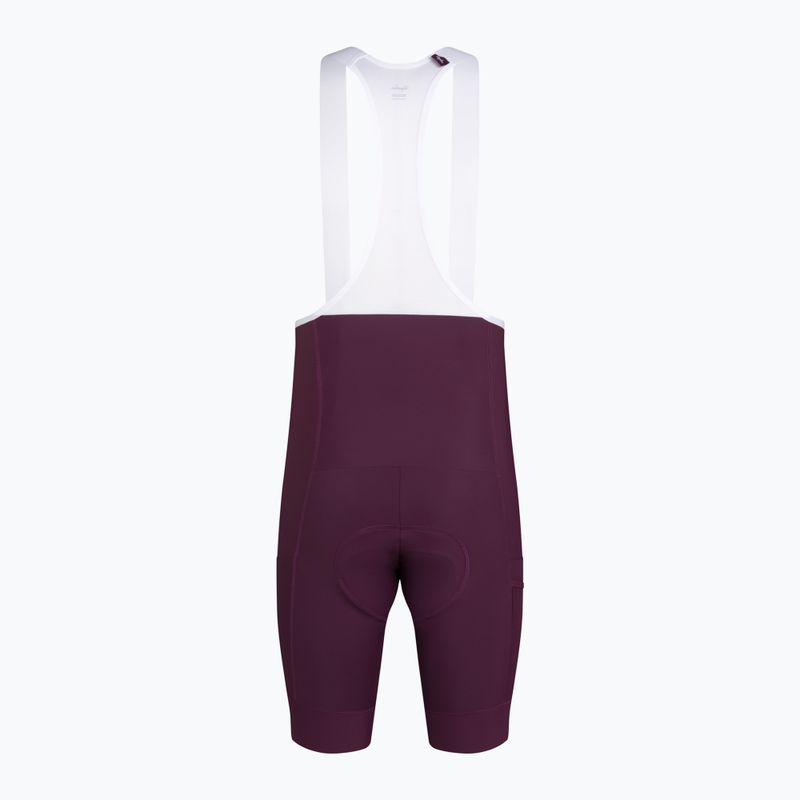 Men's cycling shorts Rapha Brevet Element Cargo Bib Shorts plum/white 6