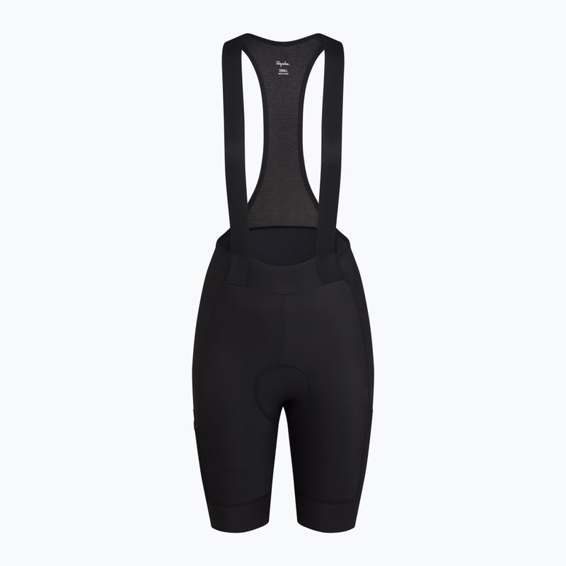 Women's cycling shorts Rapha Brevet Element Cargo Bib Shorts black/white