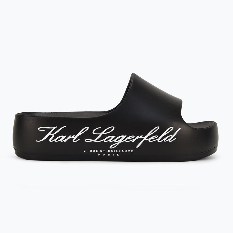 Women's flip-flops KARL LAGERFELD Kobo II Hotel Logo black eco eva