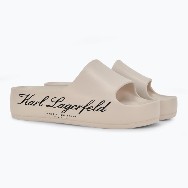 Women's flip-flops KARL LAGERFELD Kobo II Hotel Logo off white eco eva 2