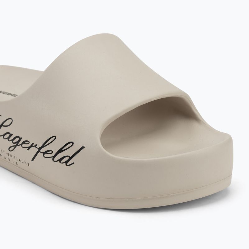 Women's flip-flops KARL LAGERFELD Kobo II Hotel Logo off white eco eva 7