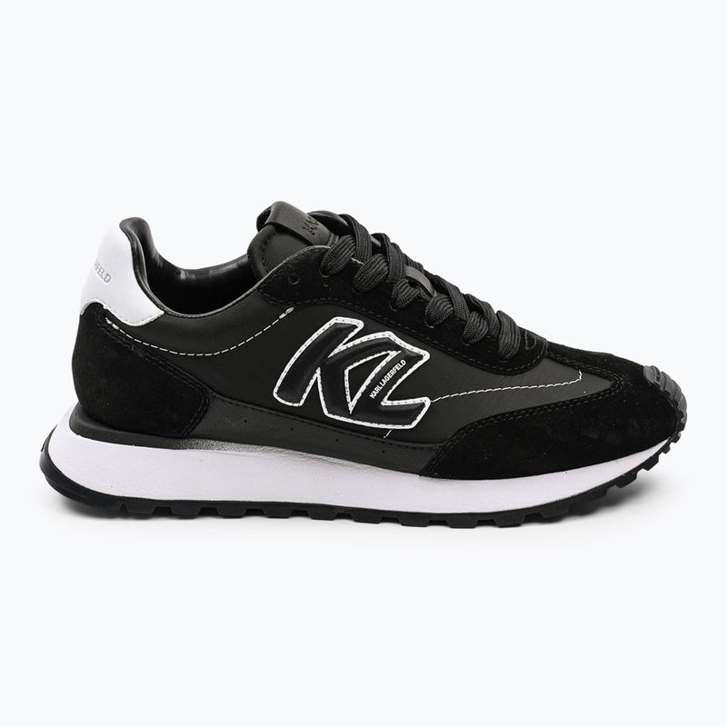 KARL LAGERFELD women's shoes Kairo Kl Sidetrim black leather/textille