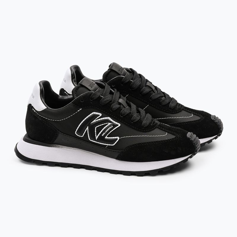 KARL LAGERFELD women's shoes Kairo Kl Sidetrim black leather/textille 2