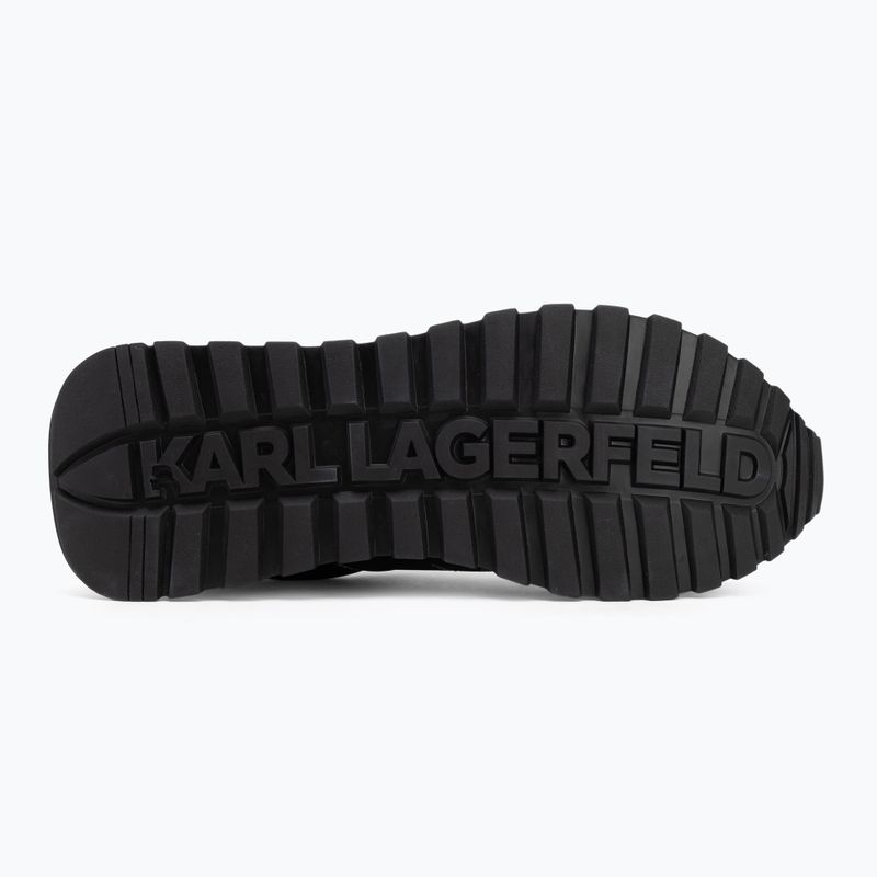 KARL LAGERFELD women's shoes Kairo Kl Sidetrim black leather/textille 4