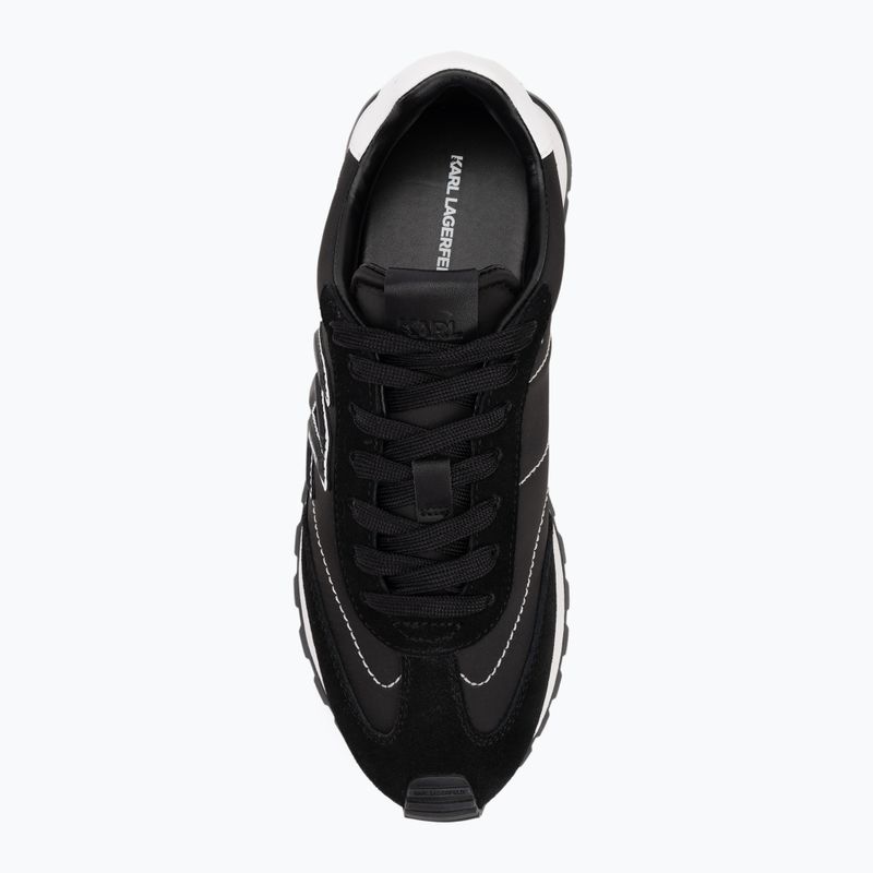 KARL LAGERFELD women's shoes Kairo Kl Sidetrim black leather/textille 5