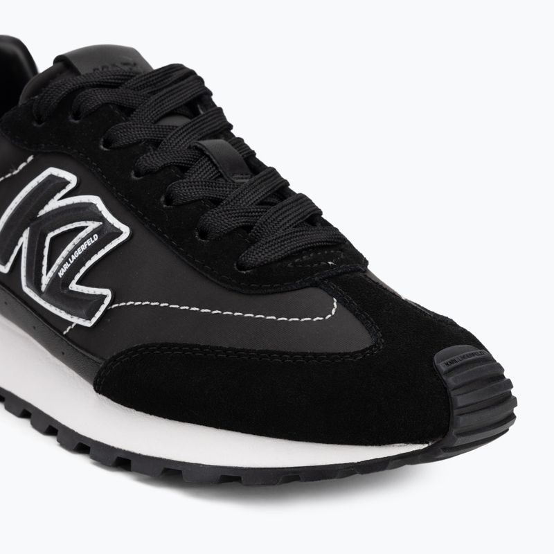 KARL LAGERFELD women's shoes Kairo Kl Sidetrim black leather/textille 7