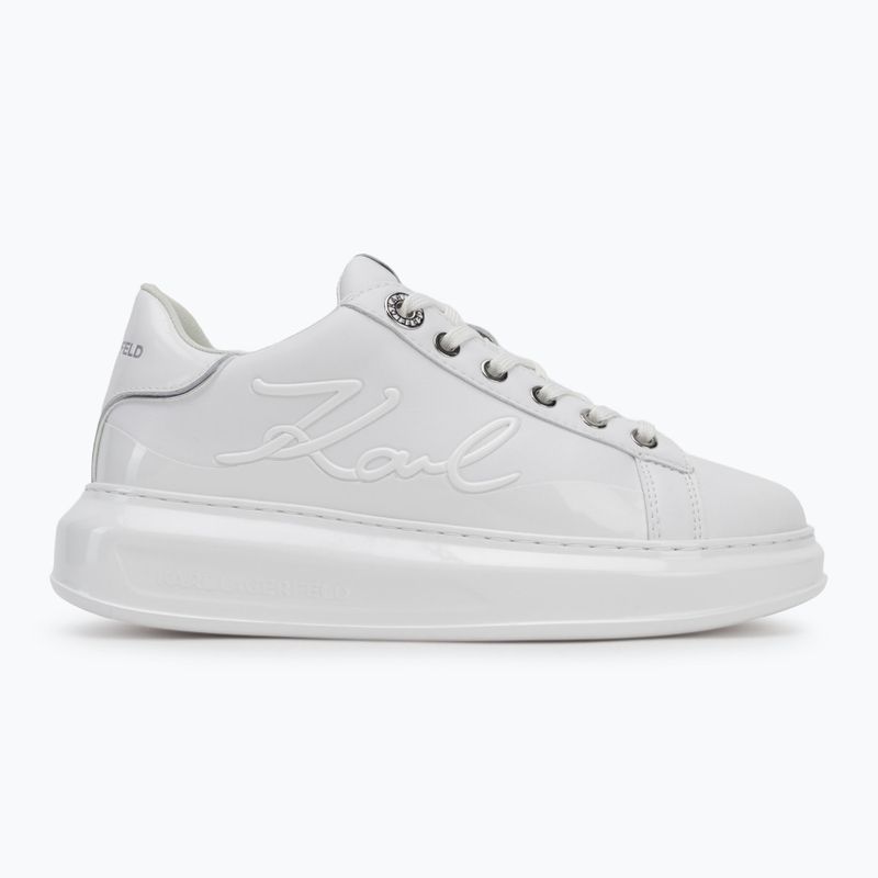 Women's shoes KARL LAGERFELD Kapri Signia Shine white leather/mono 2