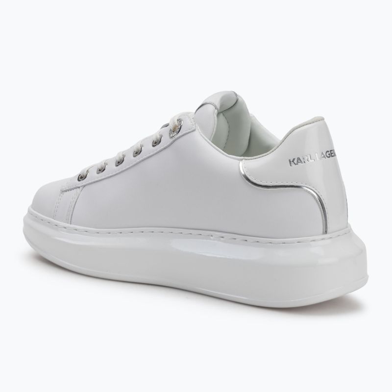 Women's shoes KARL LAGERFELD Kapri Signia Shine white leather/mono 3