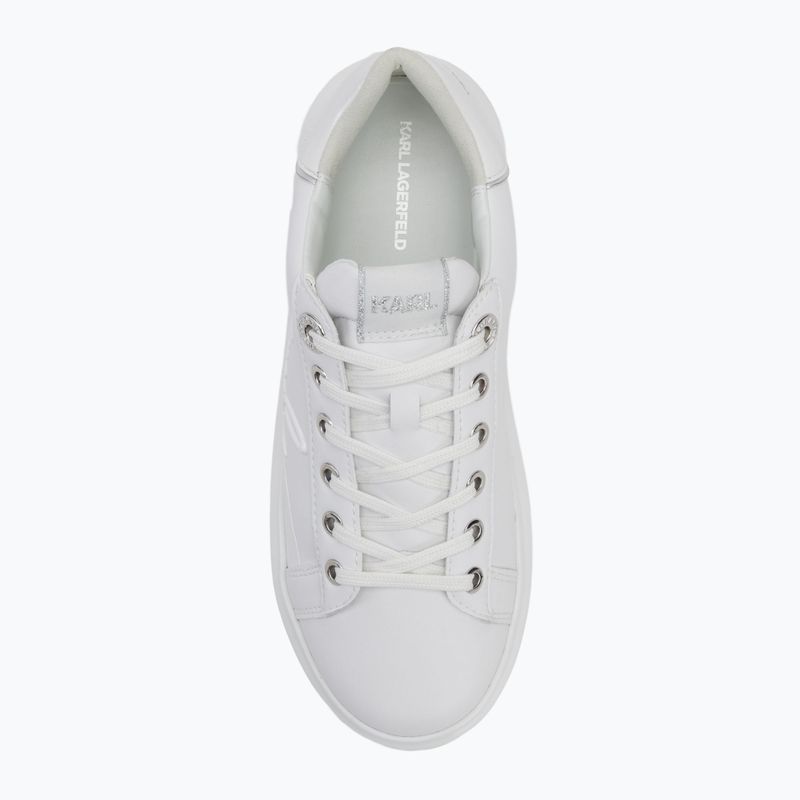 Women's shoes KARL LAGERFELD Kapri Signia Shine white leather/mono 5