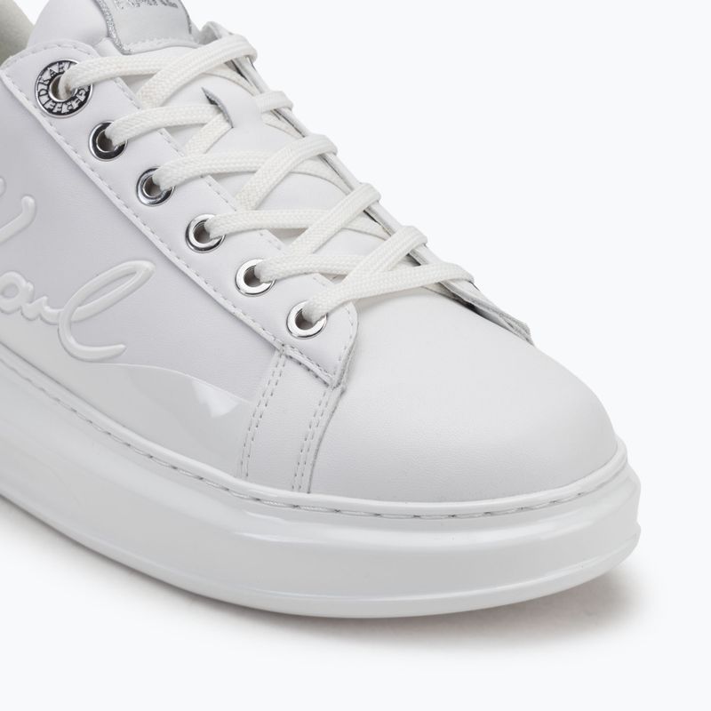 Women's shoes KARL LAGERFELD Kapri Signia Shine white leather/mono 7