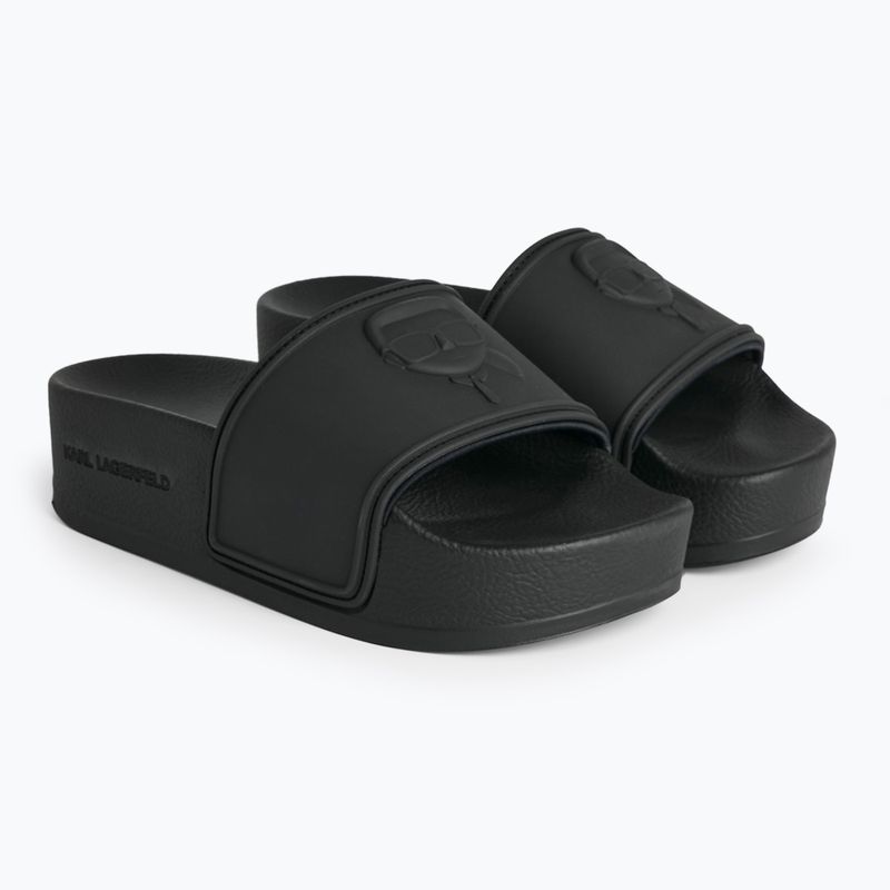 Women's flip-flops KARL LAGERFELD Kondo Maxi Nft Relief black rubber 2