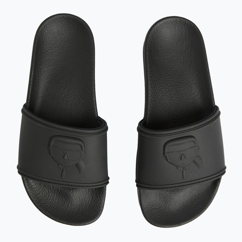 Women's flip-flops KARL LAGERFELD Kondo Maxi Nft Relief black rubber 4