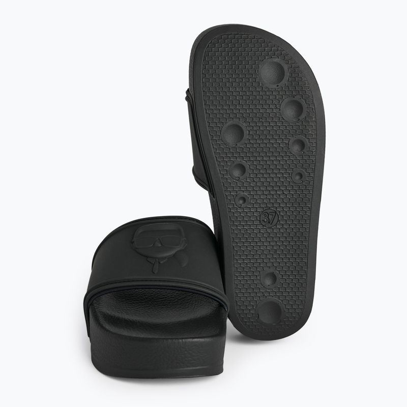 Women's flip-flops KARL LAGERFELD Kondo Maxi Nft Relief black rubber 5