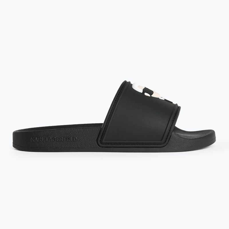 KARL LAGERFELD women's flip-flops Kondo 2.0 NFT black rubber