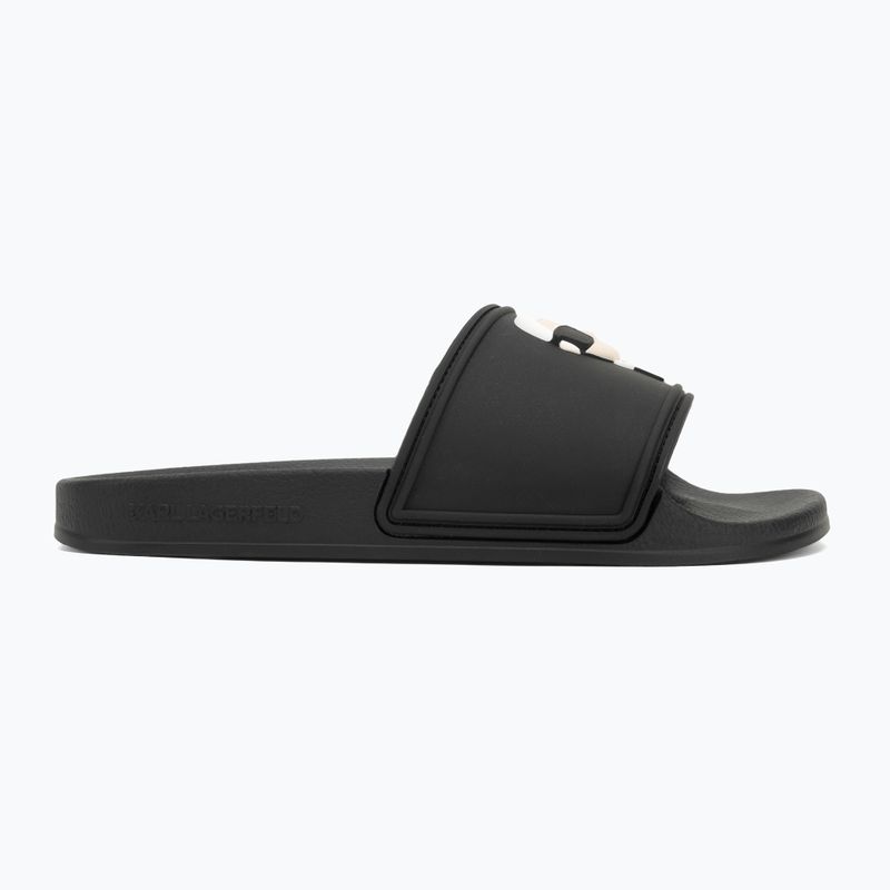 KARL LAGERFELD women's flip-flops Kondo 2.0 NFT black rubber 2