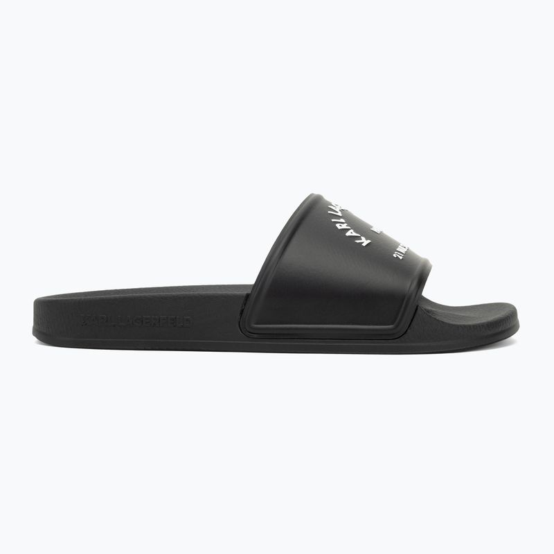 KARL LAGERFELD women's flip-flops Kondo 2.0 Maison black rubber 2
