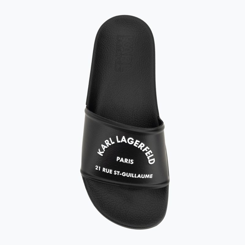 KARL LAGERFELD women's flip-flops Kondo 2.0 Maison black rubber 5