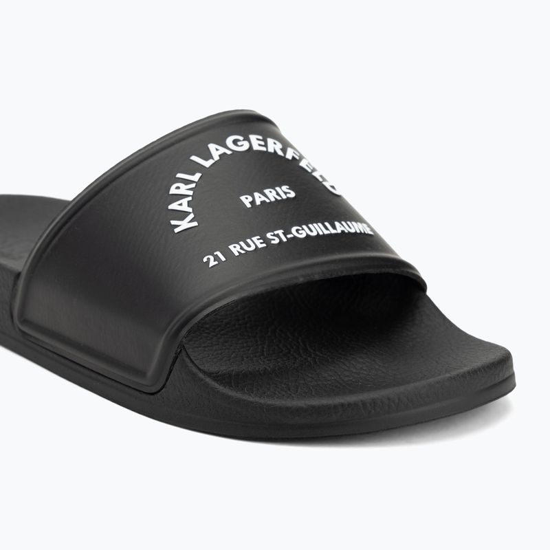 KARL LAGERFELD women's flip-flops Kondo 2.0 Maison black rubber 7
