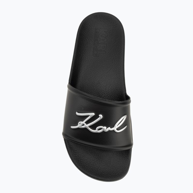 KARL LAGERFELD women's flip-flops Kondo 2.0 Signia black rubber 5