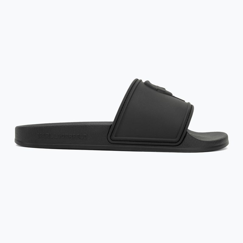 KARL LAGERFELD women's flip-flops Kondo 2.0 NFT Relief black rubber 2