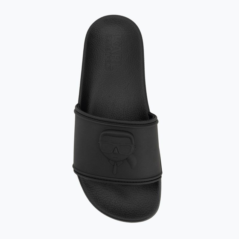 KARL LAGERFELD women's flip-flops Kondo 2.0 NFT Relief black rubber 5