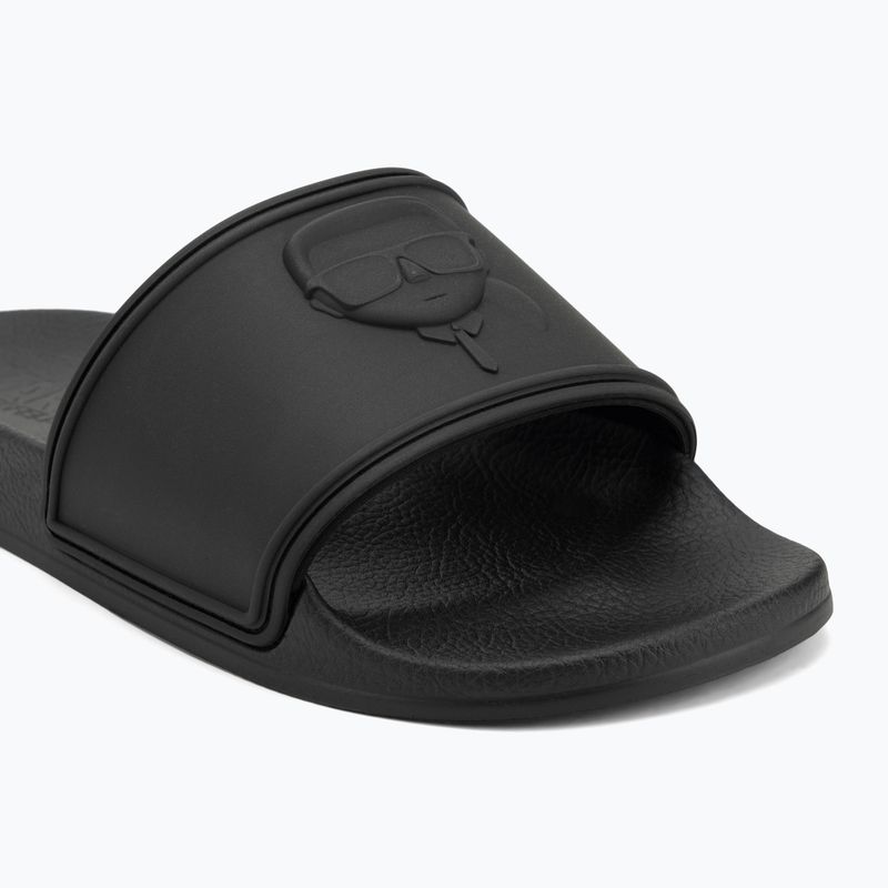 KARL LAGERFELD women's flip-flops Kondo 2.0 NFT Relief black rubber 7