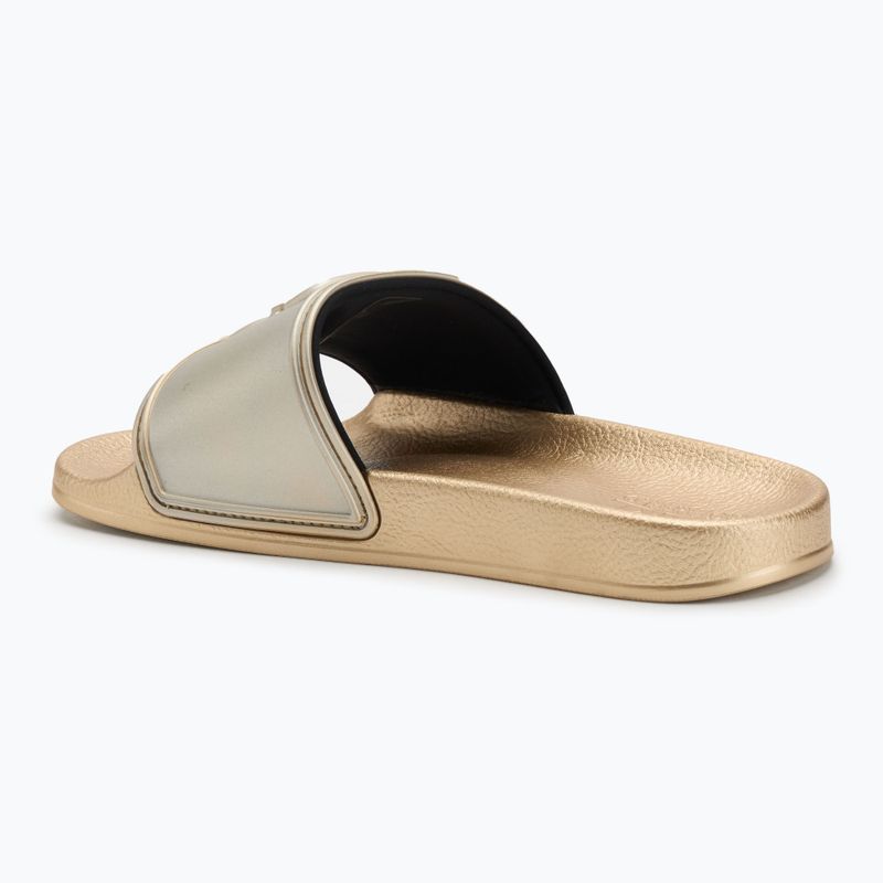 KARL LAGERFELD women's flip-flops Kondo 2.0 NFT Relief gold rubber 3